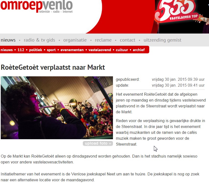 Roètegetoèt 2015 - OmroepVenlo